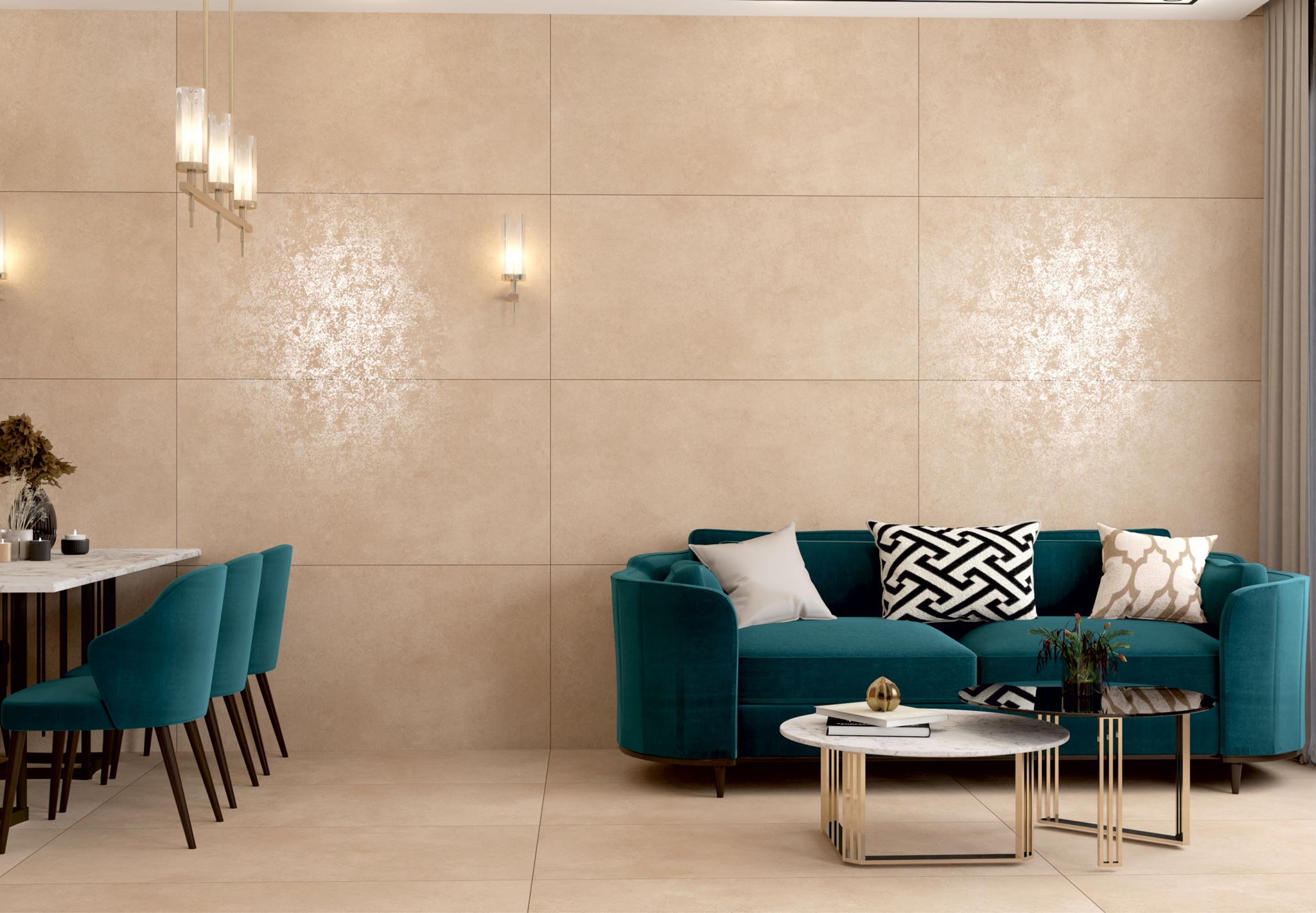 Living Room Tiles Mockup, Living Room Tiles Preview