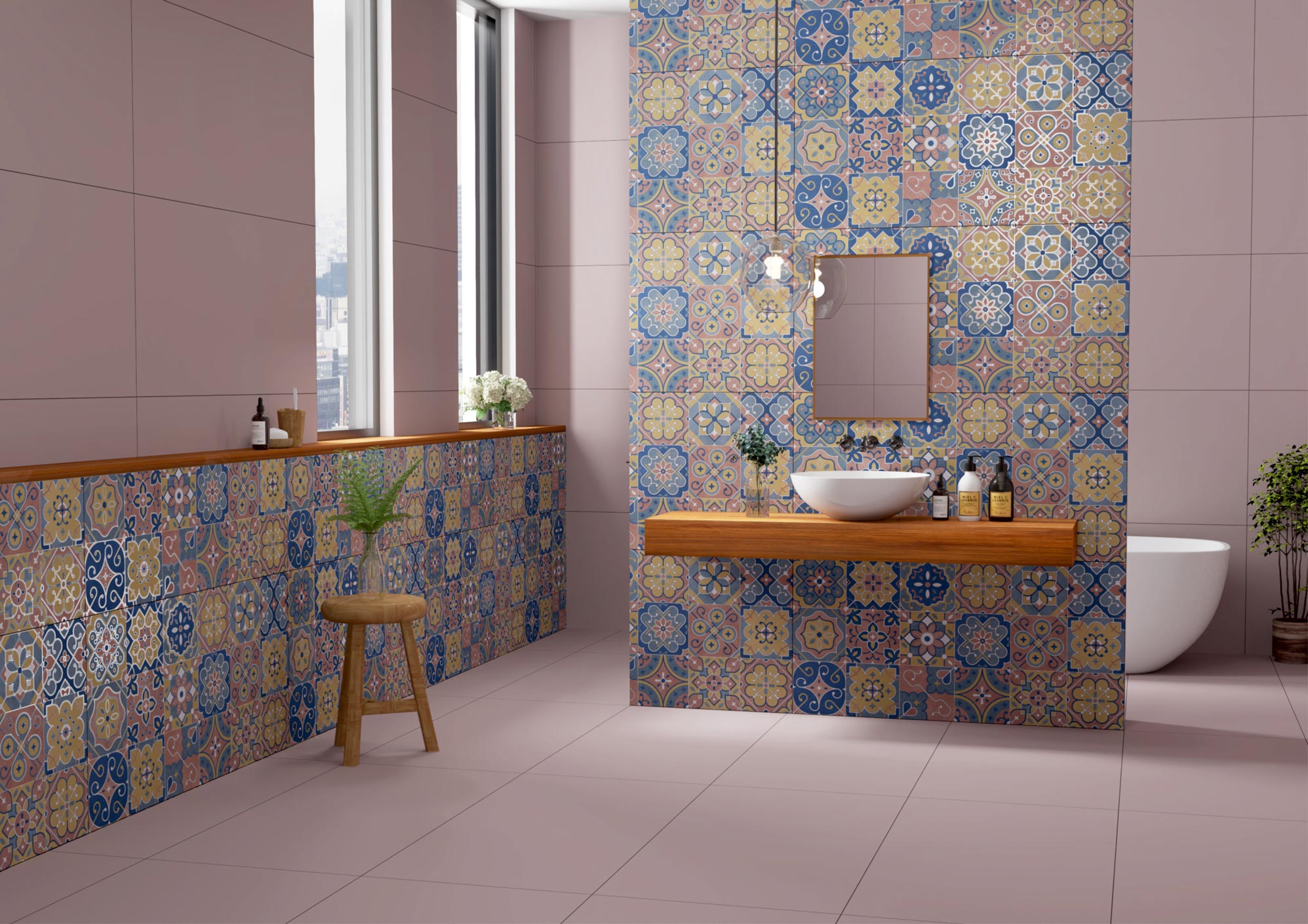 Wash Area Tiles Mockup, Wash Area Tiles Preview