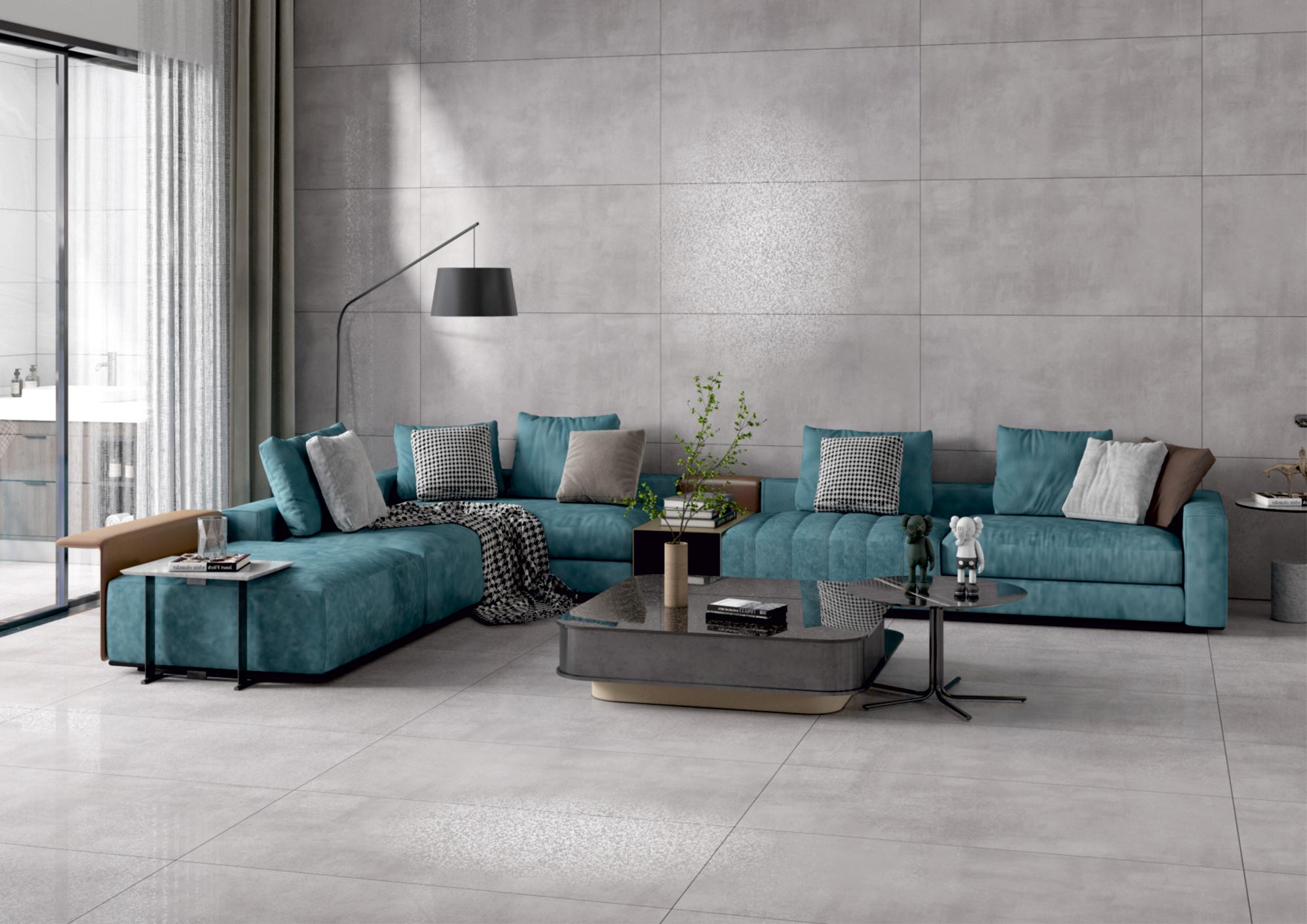 Living Room Tiles Mockup, Living Room Tiles Preview