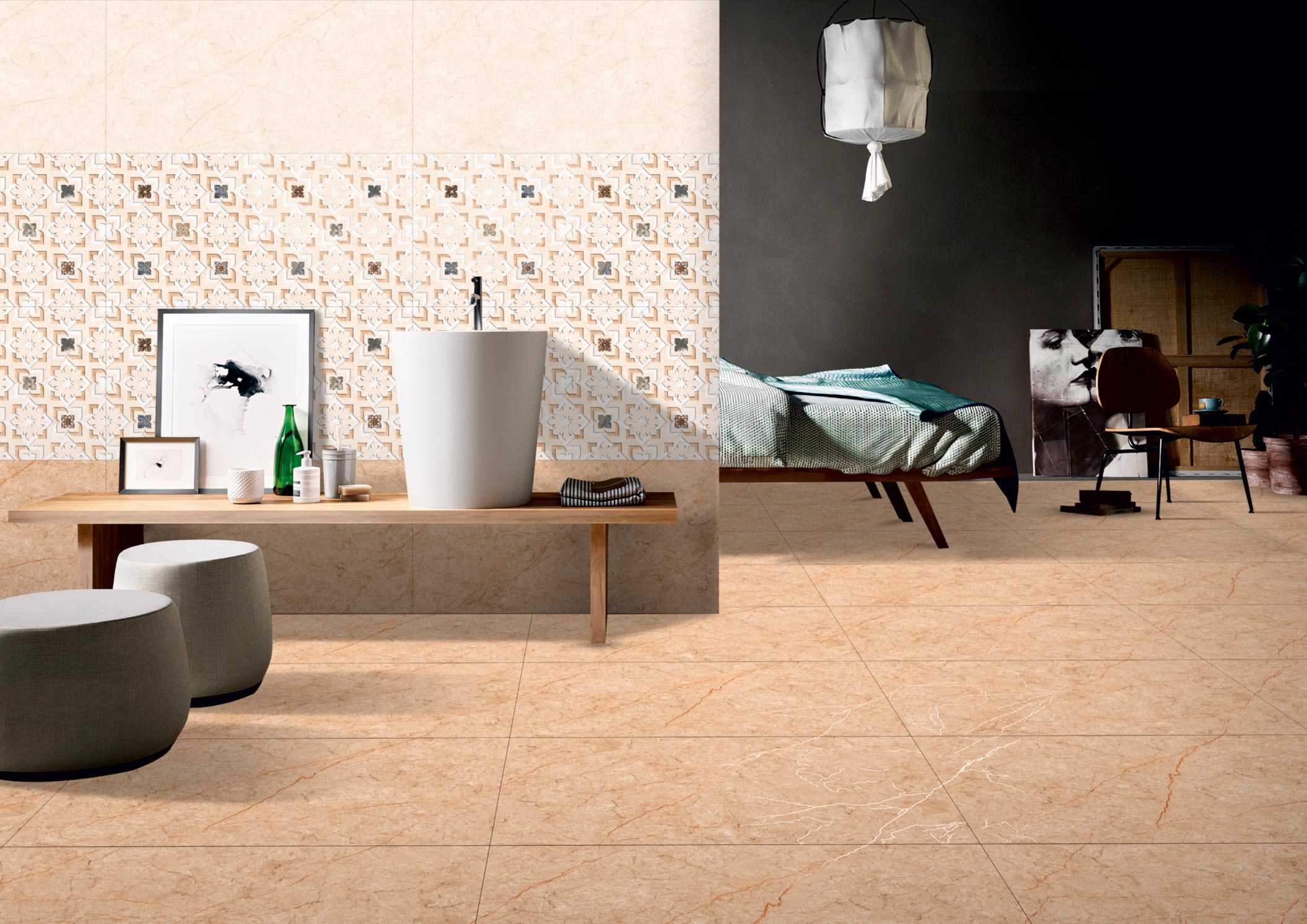 Living Room Tiles Mockup, Living Room Tiles Preview