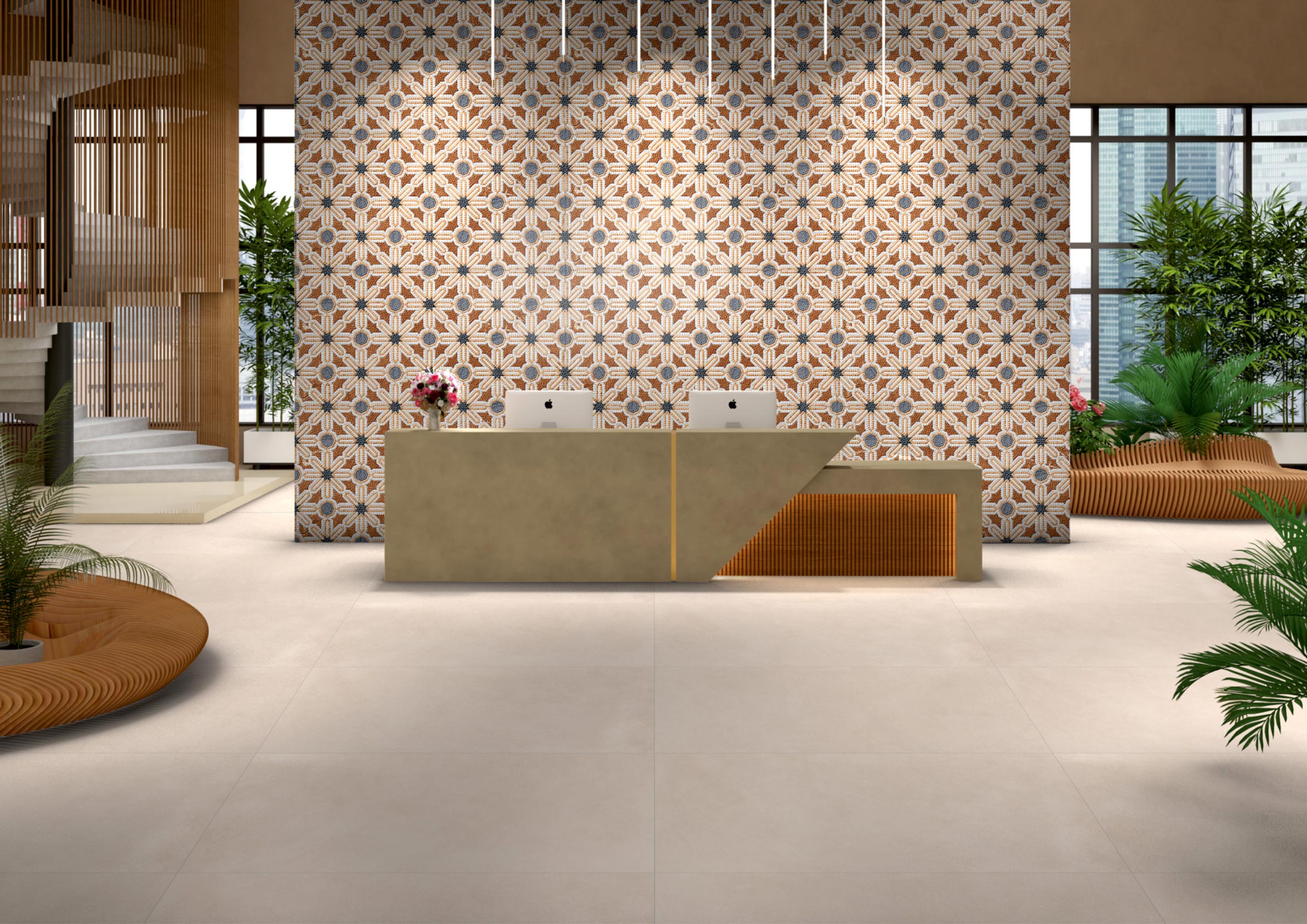 Reception Tiles Mockup, Reception Tiles Preview