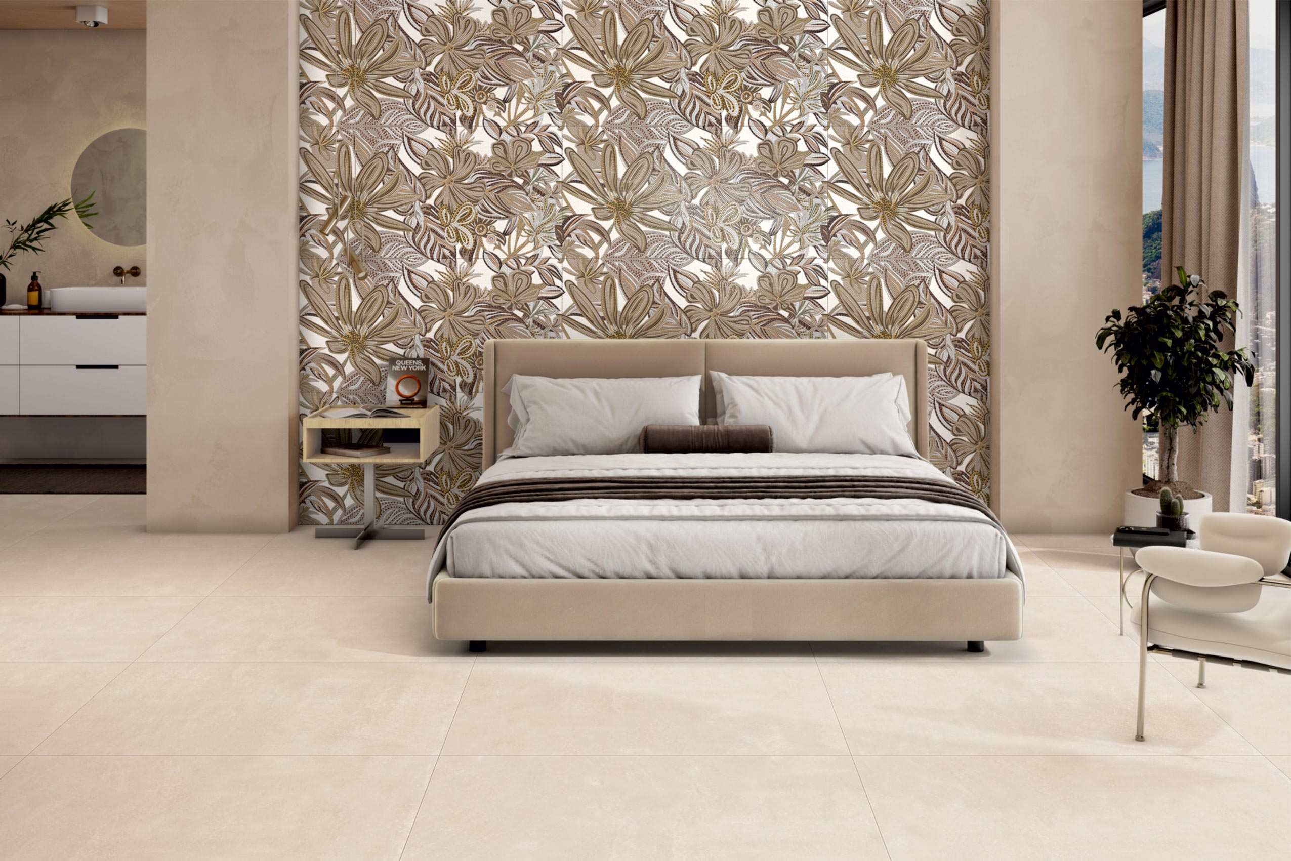 Bedroom Tiles Mockup, Bedroom Tiles Preview