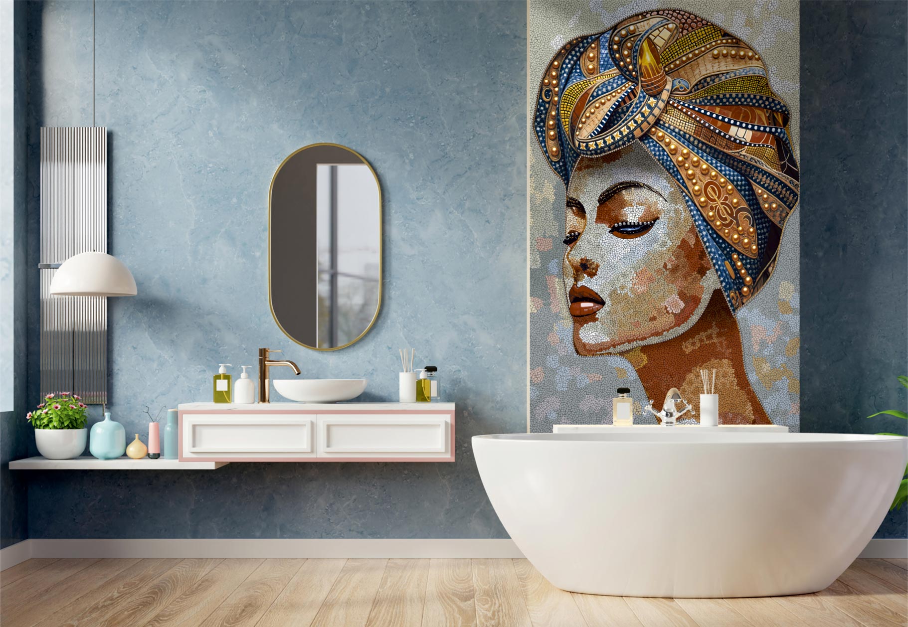 Bathroom Tiles Mockup, Bathroom Tiles Preview