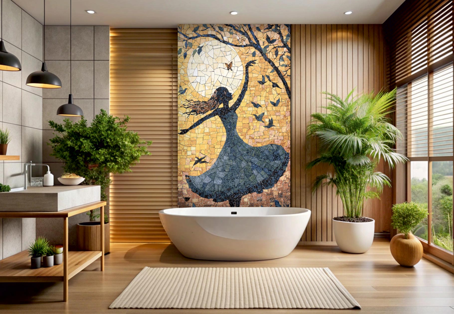 Bathroom Tiles Mockup, Bathroom Tiles Preview