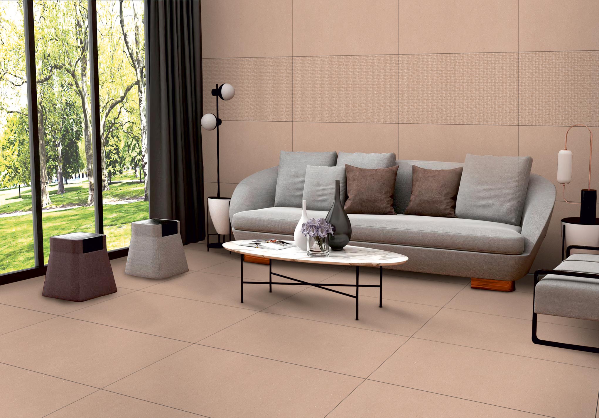 Living Room Tiles Mockup, Living Room Tiles Preview