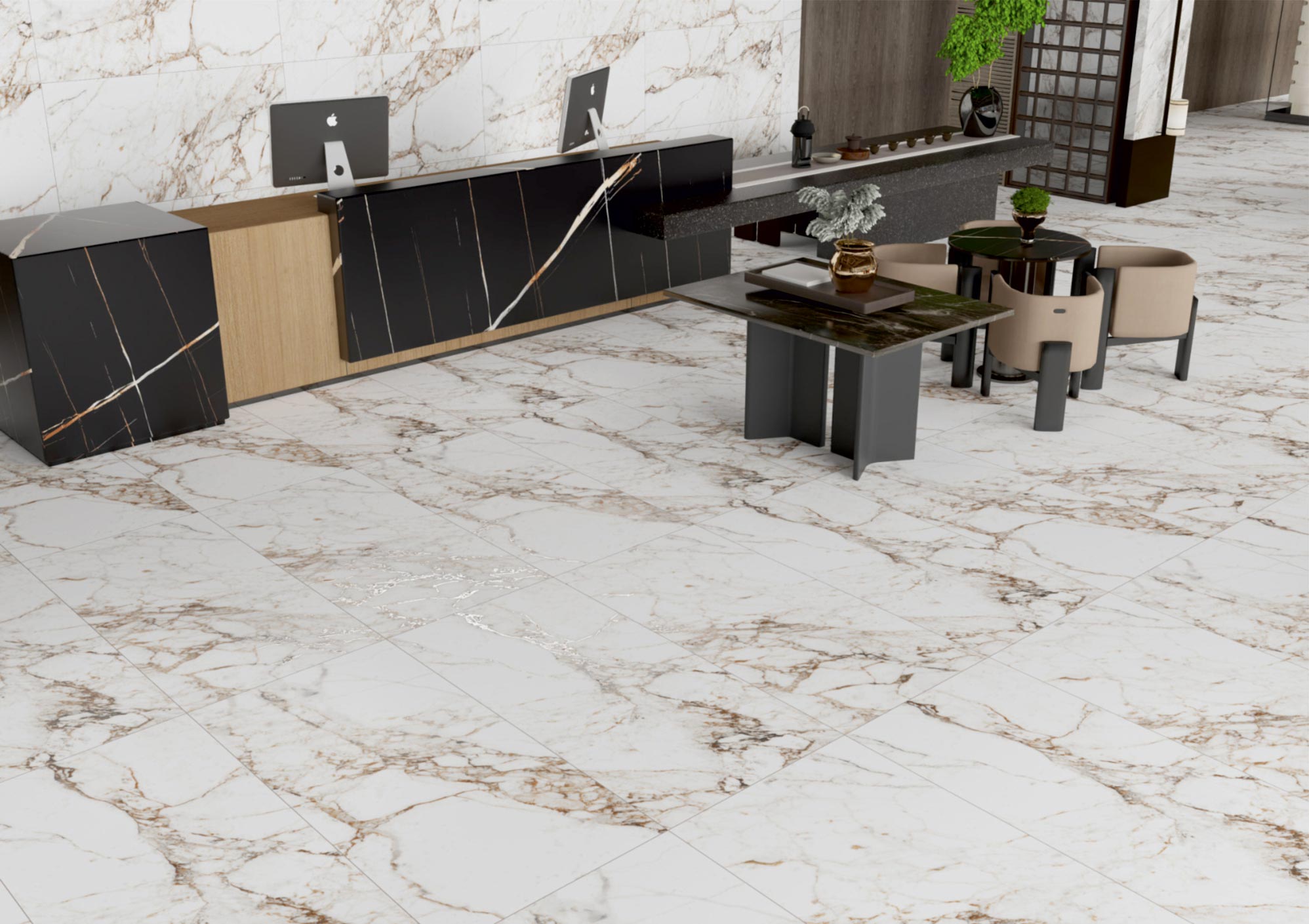 Reception Tiles Mockup, Reception Tiles Preview