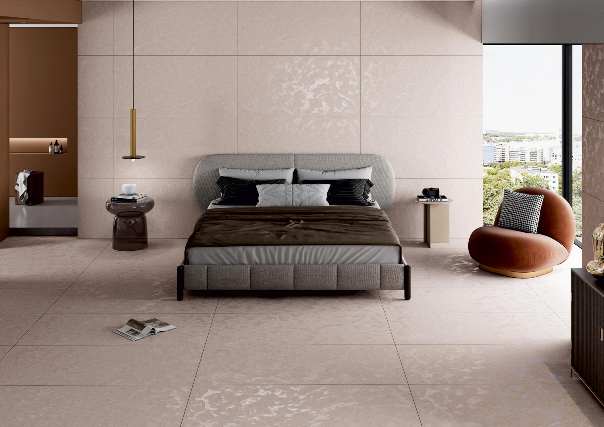 Bedroom Tiles Mockup, Bedroom Tiles Preview