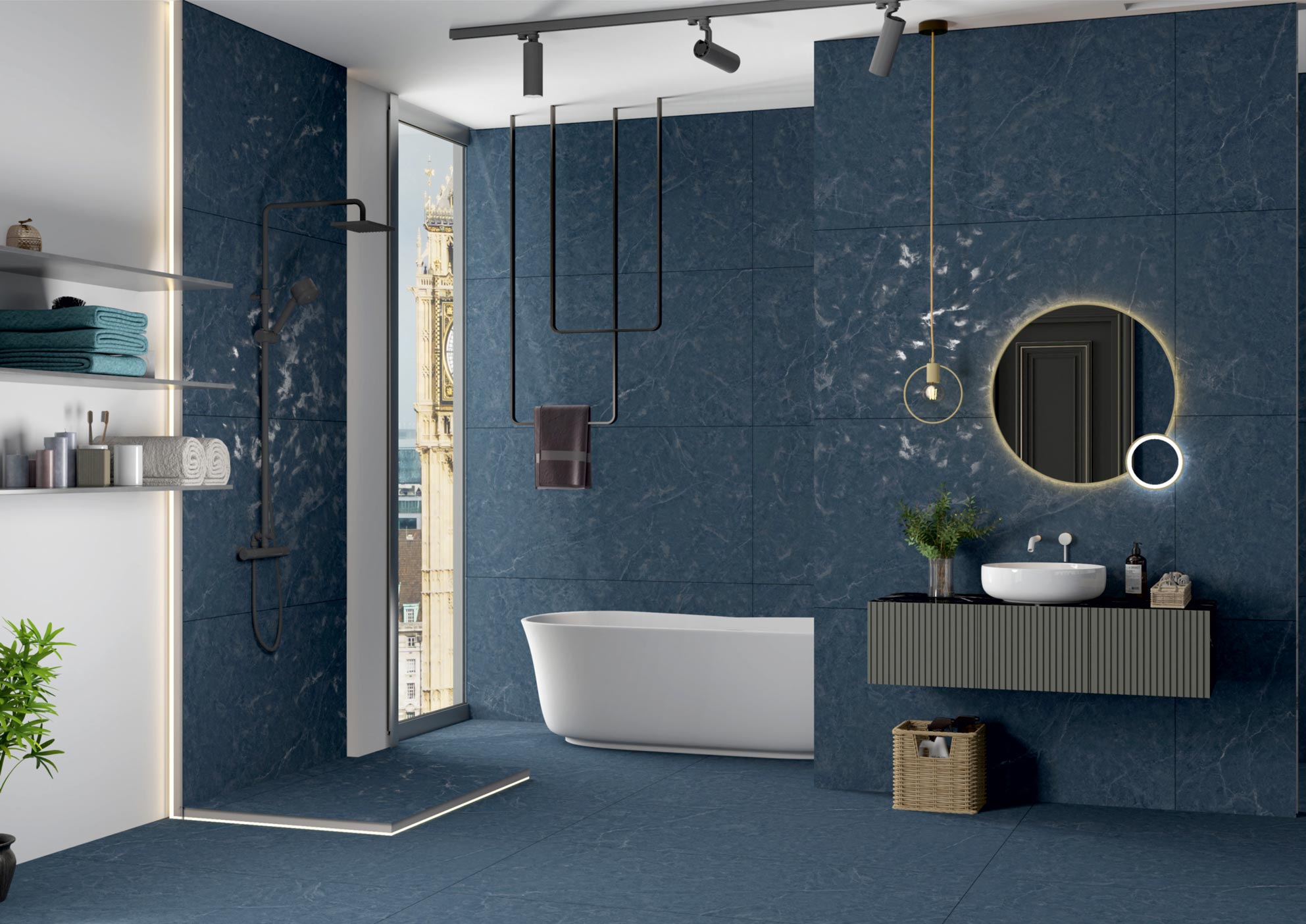 Bathroom Tiles Mockup, Bathroom Tiles Preview