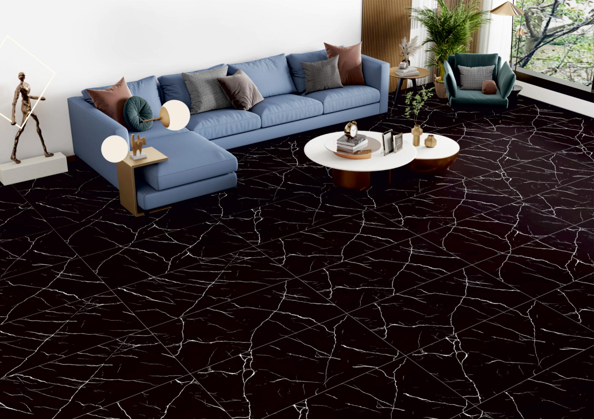 Living Room Tiles Mockup, Living Room Tiles Preview