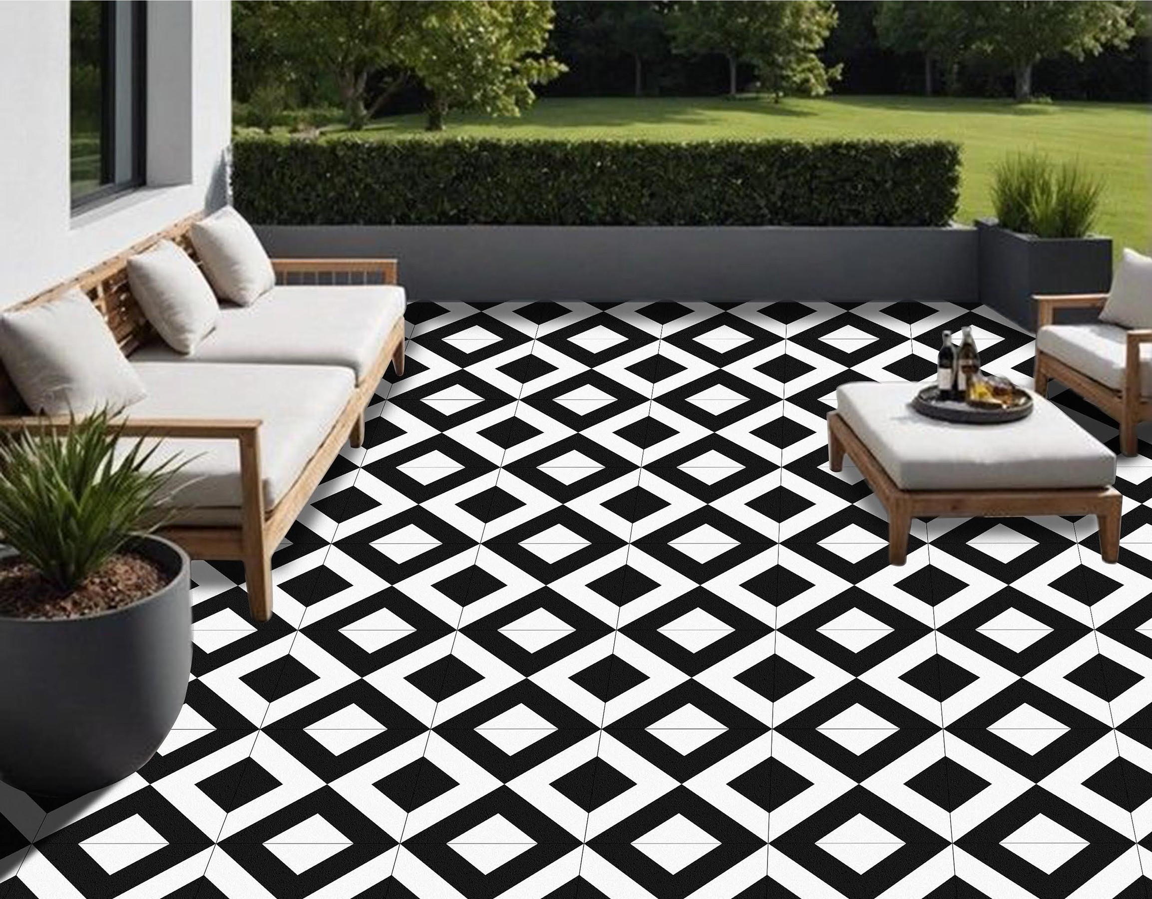 Patio Tiles Mockup, Patio Tiles Preview