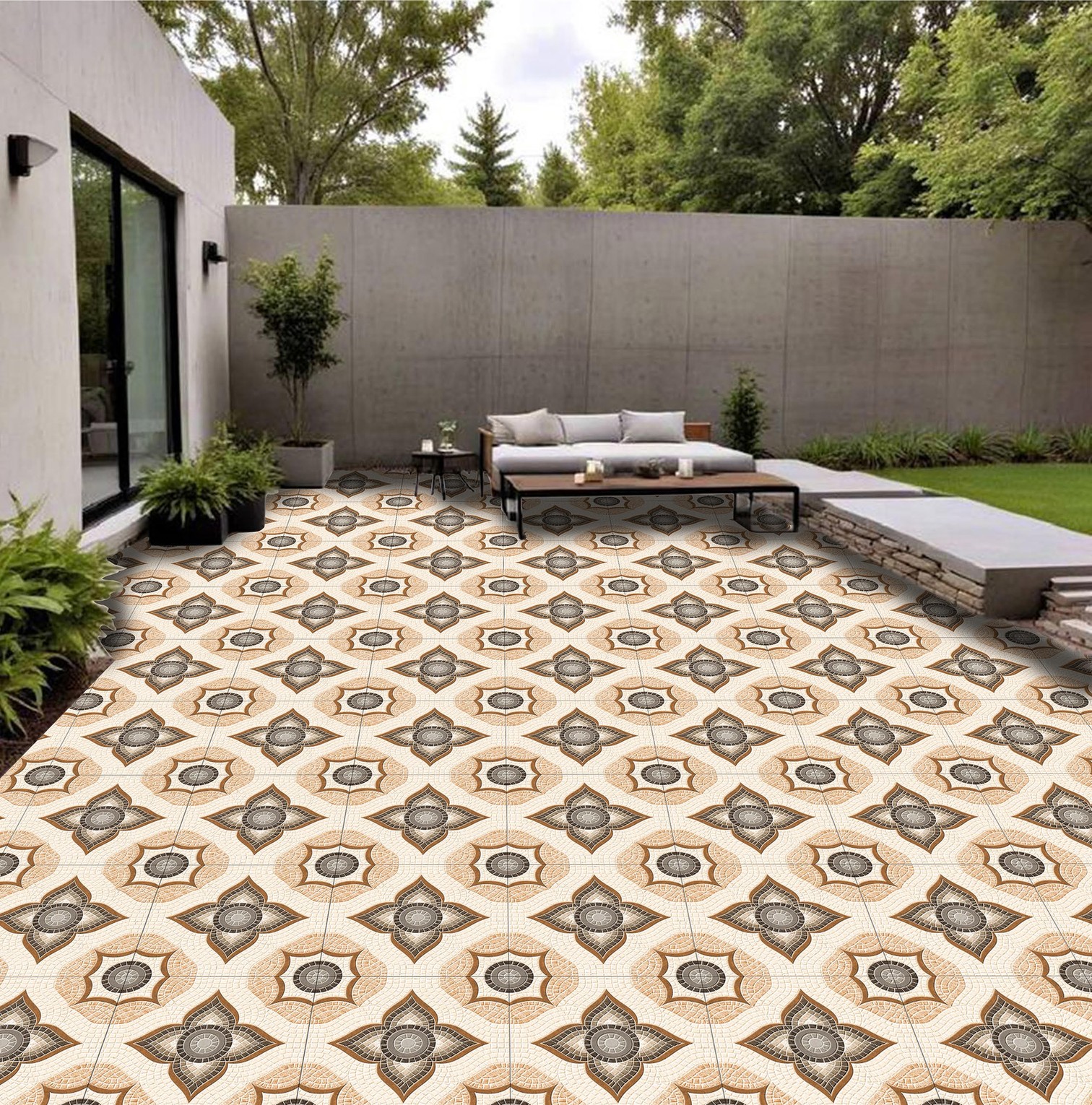 Patio Tiles Mockup, Patio Tiles Preview